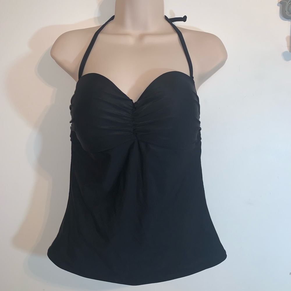 Old Navy Halter Black Tankini Top